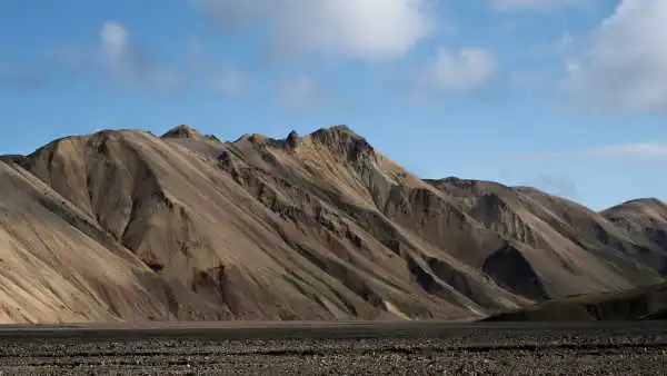 Orange Rhyolitic mountains